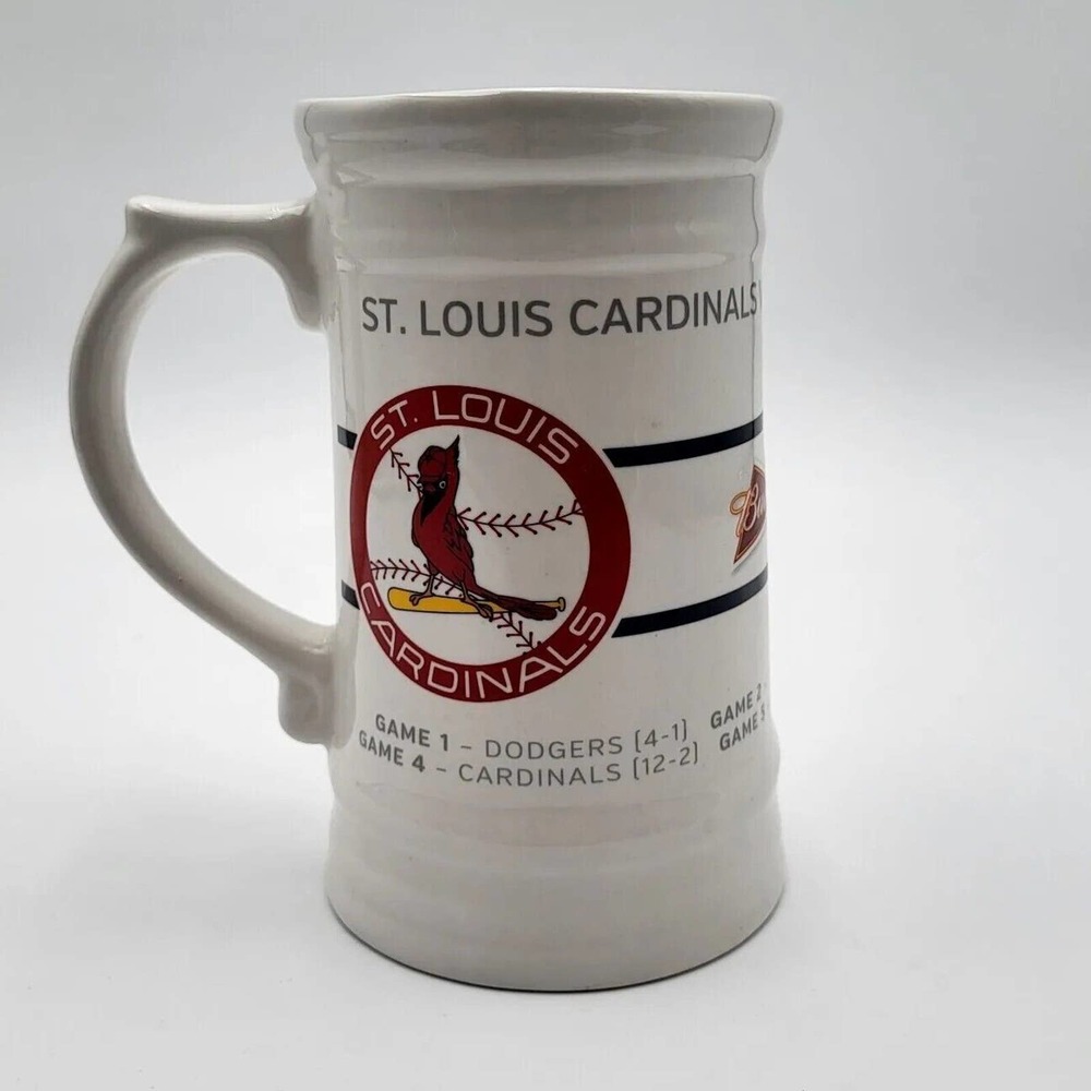 St. Louis Cardinals Los Angeles Dodgers 1985 NLCS MLB Budweiser‎ Collector Mug